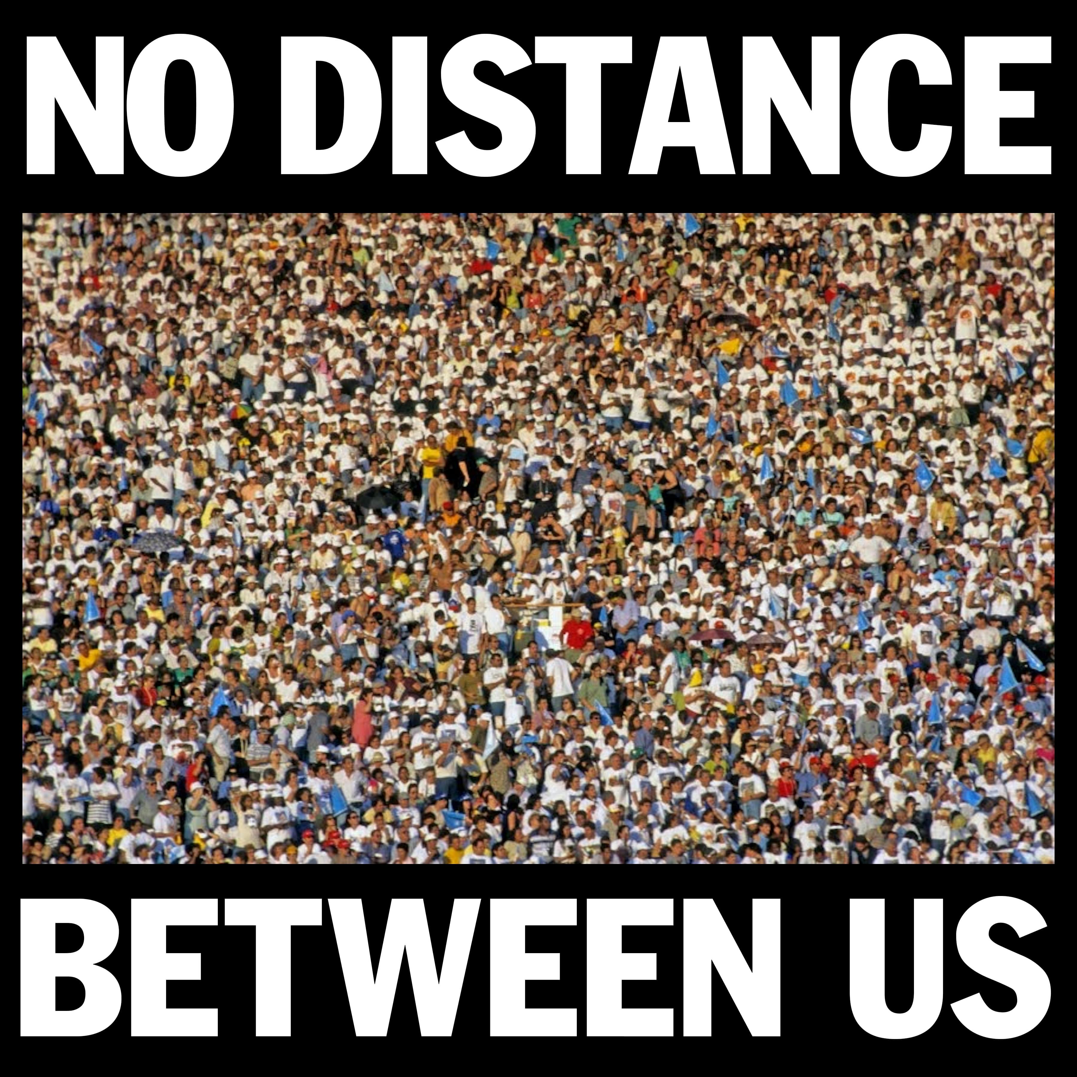Cover art for Tiga's song: THERE IS NO DISTANCE BETWEEN US