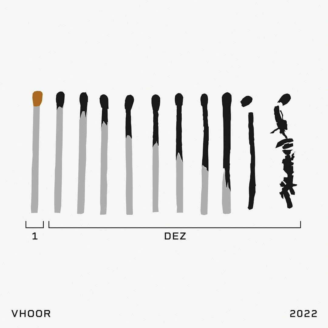 Cover art for VHOOR's song: 1Dez