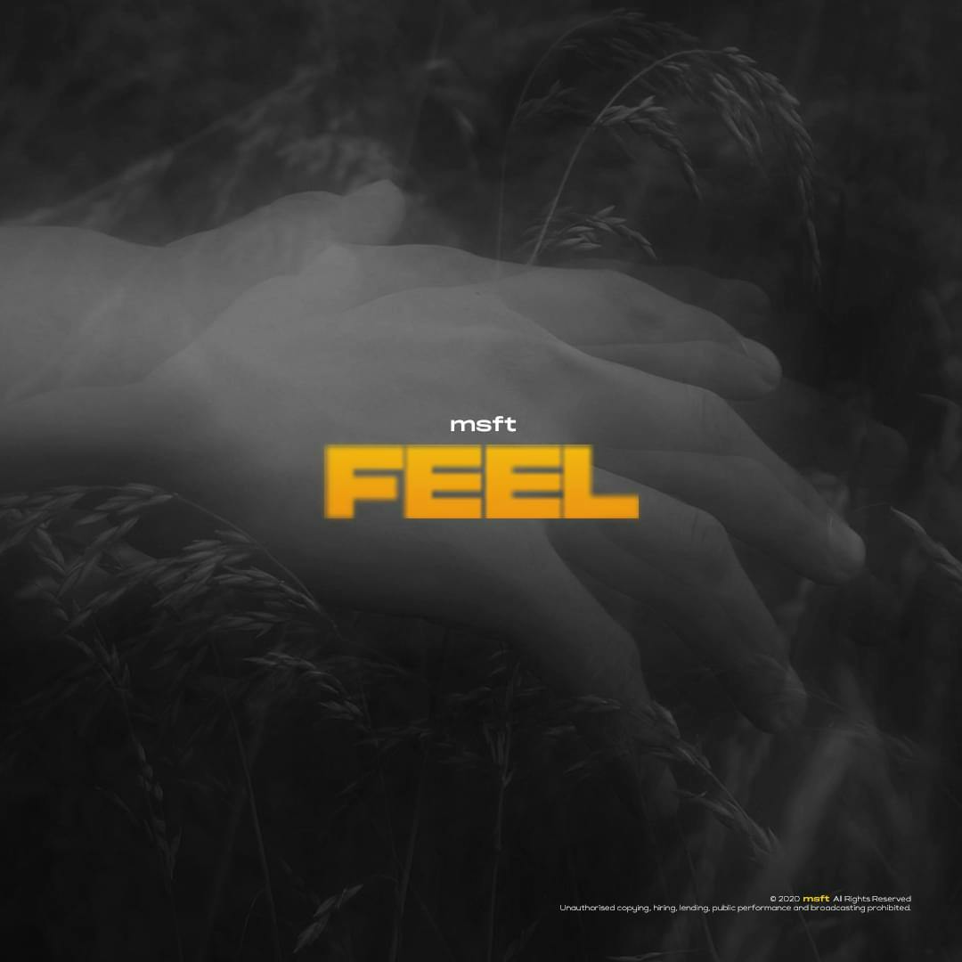 Cover art for msft's song: feel