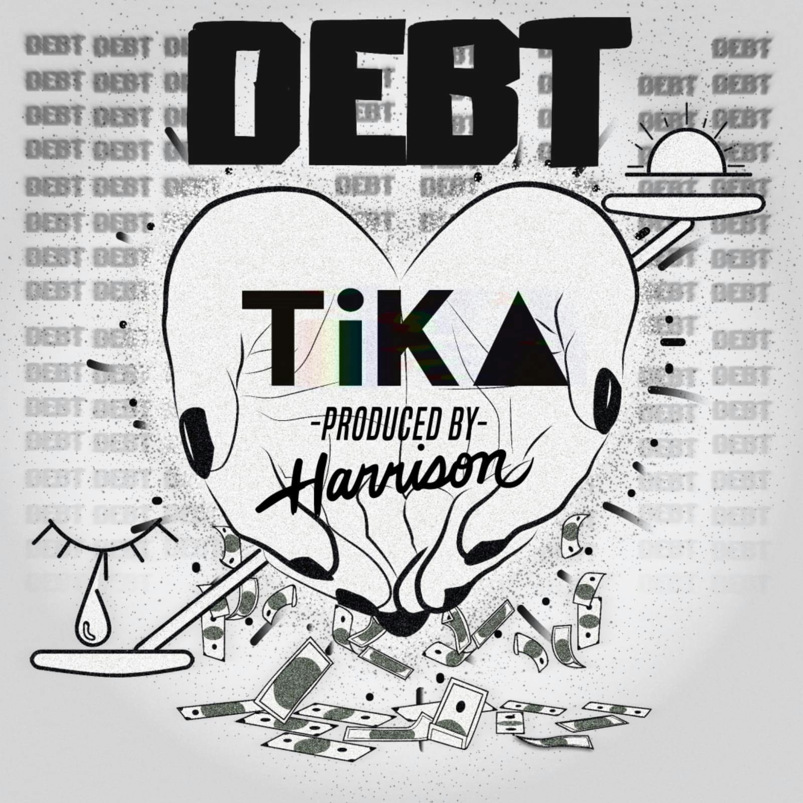 Cover art for TiKA's song: DEBT