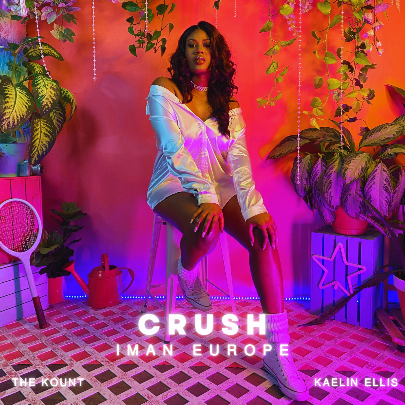 Cover art for Iman Europe's song: crush